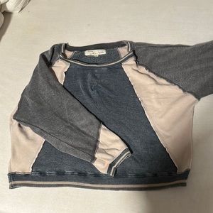 Vintage Havana colorblock crew neck sweatshirt